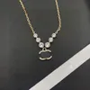 Designer Letter Ccity Fashion C Pendant Necklaces Brand Gold Necklace Women Jewelry Metal Crystal Pearl Cjeweler Woman Gift Yjj