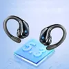 Bluetooth headphones wireless headset noise canceling display screen show power waterproof long life ear hanging headset 30MH4