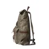 Backpack Men Large Capacity Leather Canvas Backpacks Rucksack School Bags For Teenage Waterproof Daypack Laptop Shoulder