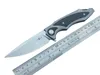 TwoSun Zakmes 8,54 inch met 14C28N-lemmet Titanium/koolstofvezelhandvat Plain Edge TS211-SATIJN