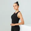 Lu same Ebb short sports tank top suitable for European and American women's new exposed shockproof soft comfortable chest pad breathable foldable yoga