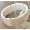 Strand Mother of Pearl Shell Beads Bracciale elastico WFH947