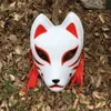 Masque Anbu mis à jour peint à la main, masque Kitsune japonais, visage complet en PVC épais pour Costume de Cosplay 22071538894382568