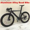 Cyklar 700C Road Bike Aluminium Alloy Frame Bicyc 14 16 18 20 Hastigheter Doub Disc Brake City Pendlare 70mm Rim Travel Racing 48cm 52cm Q231129