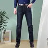 Jeans masculinos homens médios da cintura lacrime diariamente vestem roupas puras de primavera no verão de roupas masculinas