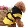 Abbigliamento per cani Ape Cappotto per cucciolo di animale domestico Abbigliamento in pile Felpa con cappuccio per gatto Costume operato Halloween Cosplay Maglione con cappuccio 231128