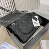 Borsa di design di lusso borse a tracolla da donna borsa a tracolla con motivo diamante CF borsa a tracolla da donna in vera pelle con fibbia a C doppia classica patta AAA