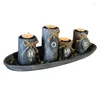Castiçais de madeira criando atmosfera romântica e acolhedora design versátil tealight suporte para festa data feriado presente