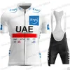 サイクリングジャージーセットTDF UAEチームセット半袖Tadej Pogacar Clothing Road Bike Shirts Suit Shorts Mtb Maillot Cotte 230712 Drop De Dhjsr