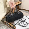 Totes varumärke vävd trumväska för kvinnor högkvalitativa axelväska mode plånböcker och handväskor designer crossbody väskekedja satchel koppling