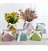Vasi Ornamento floreale Vaso in vetro smerigliato multicolore Piccolo fresco per fiori Decorazione Casa Soggiorno Grigio Estate