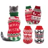 Vêtements pour chiens Noël Renne Chien Pull Tricots pour Temps Froid Petits Chiens Moyens Col Roulé Pet Chat Vêtements Chien Manteau D'hiver Costume 231124