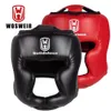 Fahrradhelme WOSWEIR Kickboxhelm PU Karate Muay Thai Guantes de Boxeo Free Fight MMA Sanda Männer Frauen Training Erwachsene Kinderausrüstung 231128