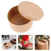 Present Wrap Chocolate Candy Box Bakery Boxes Kraft Cookie Small Cake Cupcake Biscuit Round