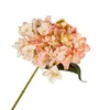 Fleurs décoratives 1 Branche Utile Multicolore Fausse Fleur Anti-fade 6 Fourchettes Hortensia Artificiel DIY Mariage Bouquet De Mariée Créer De La Vitalité