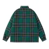 Kurtki męskie wersja p Family Autumnwinter Blue zielony logo Trójkąta Trójkąta Plaid Trójkąta