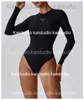 2023 Design European and American sexy slim fit long sleeved jumpsuit, casual and versatile base jumpsuit