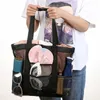 Storage Bags Mesh Beach Tote Bag Lightweight Portable Towels Toys With Multiple Pockets For Family Pool Travel Vacation