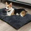 Canis Pens Plush Dog Bed Mats Lavável Grande Dog Sofá Almofada Soft Claming Sleep Kennel Pet Supplies Lavável Removível Dog House Mat Perro 231129