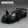 Diecast Model 1 32 Koenigsegg Jesko Supercar Legering Model Auto Speelgoed Diecasts Metaal Casting Geluid en Licht Trek Voor Kinderen Voertuig 231128