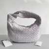 Borsa in tessuto di marca Mini Tote Candy e vera pelle di pecora annodata Satchel Cloud Dumplings Borsa a maglia Borsa a tracolla da donna 231115