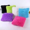 CushionDecorative Pillow 18" Winter Warm Soft Fur Plush Square Throw Cases Home Decor Sofa Waist Car Seat Cushion Cover 231128