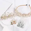 Wedding Hair Jewelry Copper przewody Tiara Korona Weddna kwiat nowożeńcy grzebień ręcznie robione kobiety Prom Fairband Akcesoria 231128