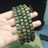 Strand Green Sandalwood Apple Bead Buddha Hand String 108 Bracelet Rosary Belt Fragrance Men's And Women's Literary Jewelry