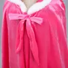 Jackets Christmas Little Princess Cloak For Girl Fancy Fairy Cape Fashion Hooded Long Shawl Halloween Costume Birthday Party Kid Clothes