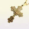 Vine klassische große Glaubens-Kruzifix-Kette Halskette Jesus religiöser Anhänger Halskette für Frauen Männer Charm edler Schmuck Geschenke8308959