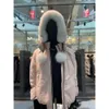 Canadian Gooses Puffer Jackets Women Designer Real Outdoor Scissors Puffer Thick Colla Real Wolf Fur Mooses Knuckles Jacket Hooded Fourrure 336 917