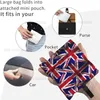 Shopping Bags Reusable Grocery Distressed Uk British Flag Washable Foldable Carry Pouch Tote Gift Durable Handbags