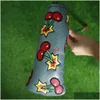 Другие товары для гольфа Cherried Embroidery Club Blade Putter Header Verclo Closed Все виды защиты головы Er 230413 Прямая доставка Sport Dhsfs