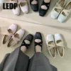 Mary Bassow Flat Band Autunno Elastico Janes Donne Slip on Square Ballet Dress Office Lady Cross Shoes Shoes 231128 137