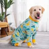 Dog Apparel Dog Pajamas Jumpsuit for Medium Large Dogs Pjs Clothes Apparel Onesies Dog Neuter Shirt Anti-Shedding Suit Stretchy Pet Jammies 231129