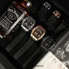 Designer Ri mliles Luxe horloges Automatisch mechanisch horloge Richa Milles Zwitsers uurwerk Saffierspiegel Geïmporteerde rubberen horlogeband Heren sportmerkhorlogesAJS6