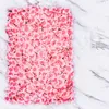 Decoratieve bloemen Kunstbloem Muur DIY Bruiloft Decoratie Hortensia Panelen Roze Romantische Achtergrond Decor