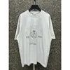 Luxus-Designer-Frauen-T-Shirt Shirt High Edition House 1917 Crown Wheat Ear Crack Print Wash Sleeve für Männer Frauen