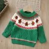 Sets Kinder Junge Weihnachten Pullover Verdicken Warme Gestrickte Tops Jersey Mädchen Kleidung Kinder Lebkuchen Pullover Strickwaren für Herbst Winter 231129