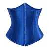 Women's Shapers Sexy Jacquard Corset Floral Wedding Cover Push Up Gothique Bustier Women Front Busk Gorset Plus Size Body Shaping Underwear