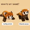 Plush Dolls Lifelike Red Panda Stuffed Animals Raccoon Toy Cute Plushie Gift For Kids Girlfriend Birthday Boy Christmas 231128