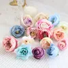 Fleurs décoratives têtes de rose soie artificielle pour mariage maison fête anniversaire gâteau de noël décoration bricolage guirlande blanc fausse fleur