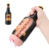 Pump Toys OLO Manual Male Masturbator Portable Beer Bottle Soft Oral Pussy Real Vagina SexToys Erotic Adult Toy Sex Toys for Men Gift 231128