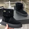 Chanellies Quality Chandal Channel Boots High Designer Boots Shoes high Grade Men Women Boots Bramb Wool Пушистые классические стиль обувь зимняя осень снежные сапоги Nylon ankl