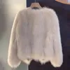 Cappotto da donna in pelliccia finta imitazione volpe corto autunno inverno inverno Haining edizione coreana giacca con bottoni in pelle a vento profumato Quil 231129