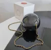 Paris Tasarımcı Takı Torbaları Lüks İnci Ball Mücevher Depolama Çantaları Moda Coco Kızlar Taşınabilir Debriyaj Bilezik ve Omuz Kayışı ile Geliyor
