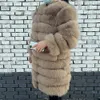 Casaco de pele falsa real feminino jaquetas naturais colete roupas de inverno 231128