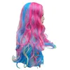 yielding New wig Girls' long hair Anime wig Curly hair Color trend wig