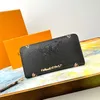 Carta de impressão leopardo de designer marca unissex marca de carteira masculina carteira de armazenamento de armazenamento multi -cartão interno de zíper para titulares de cartões femininos bolsas de bolsa de moeda M60017