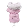Abbigliamento per cani Cappotto in pelle PU per gatti e con tasca con cerniera Design Pet Puppy Dress Felpa con cappuccio Abbigliamento caldo invernale